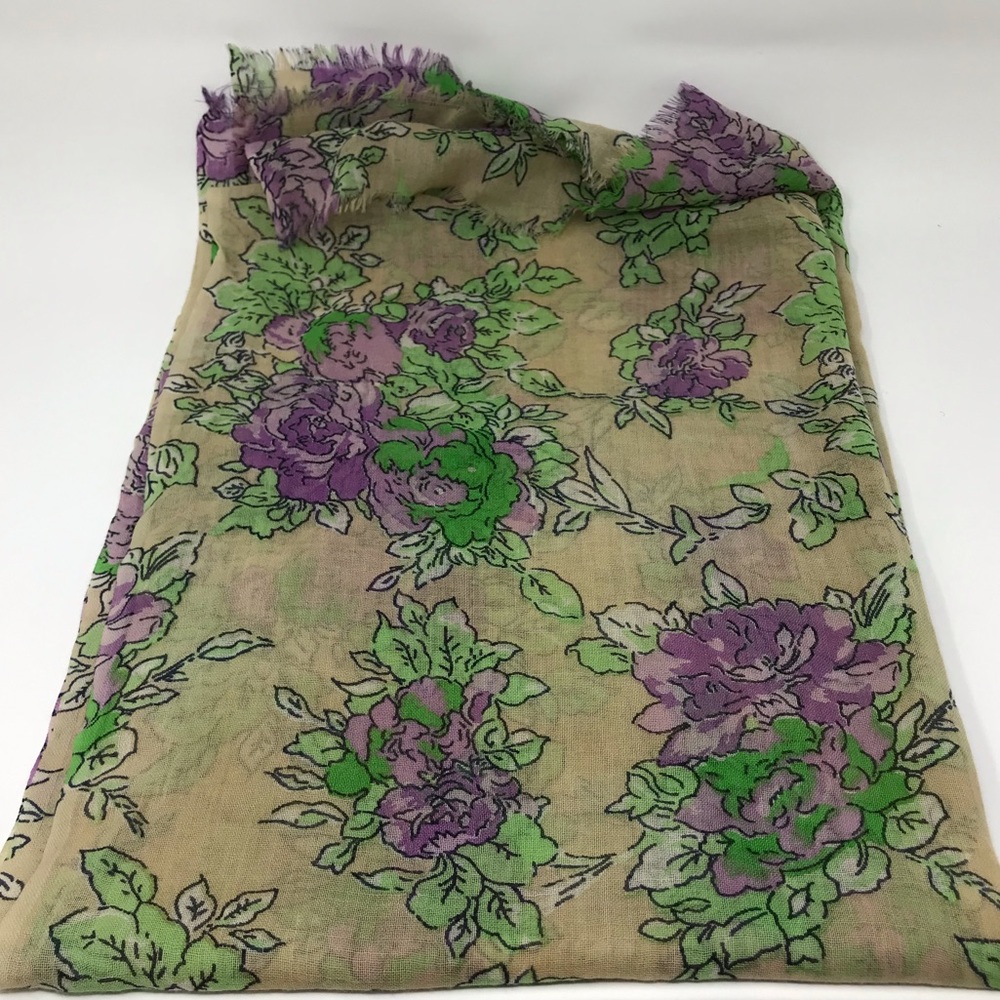 Anthro “Advanced Floriculture Scarf” by Bindya - Picture 3 of 9